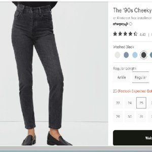Everlane Cheeky Straight Jeans - Size 25